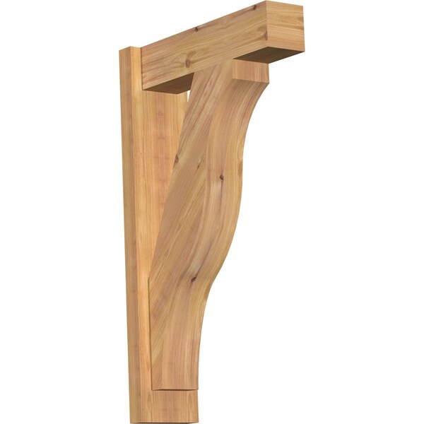Ekena Millwork Funston Block Smooth Outlooker, Western Red Cedar, 5 1/2"W x 18"D x 30"H OUT06X18X30FST05SWR - main